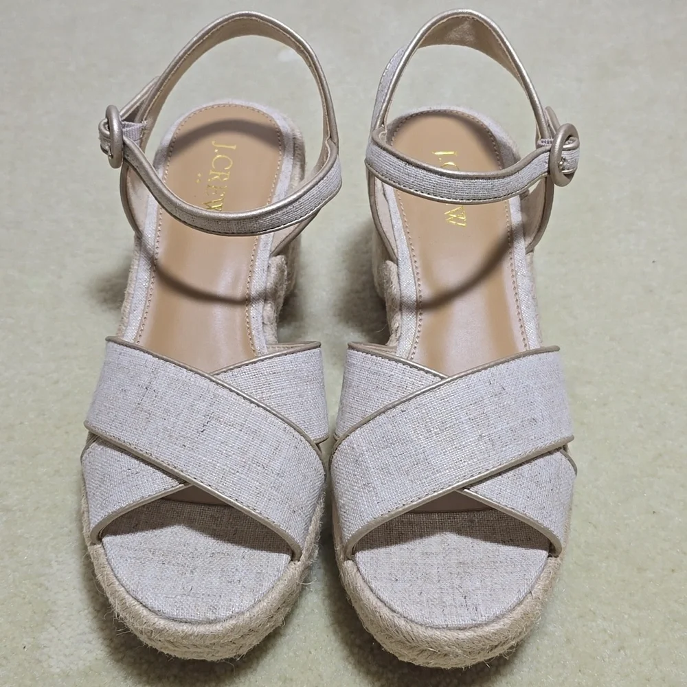 J. Crew Platform Espadrille Sandals